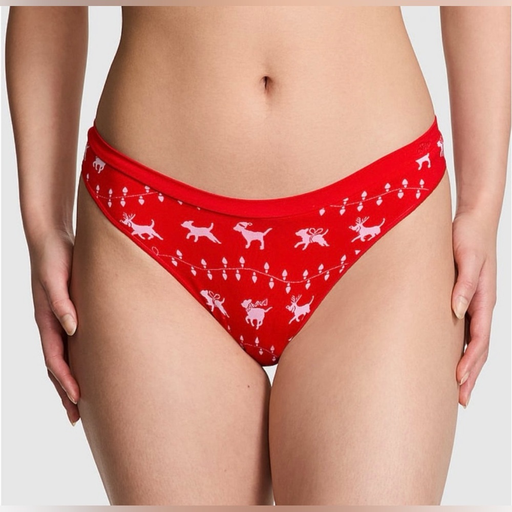 Victoria's Secret Red Reindeer Panties